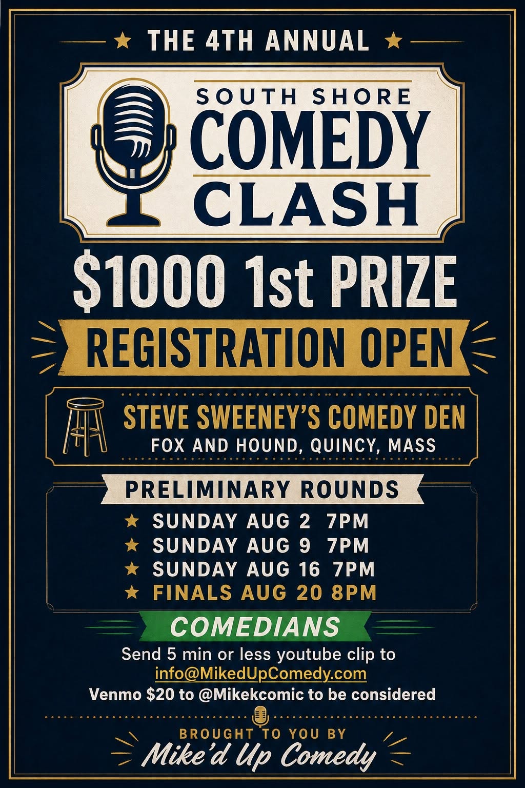 South Shore Comedy Clash poster